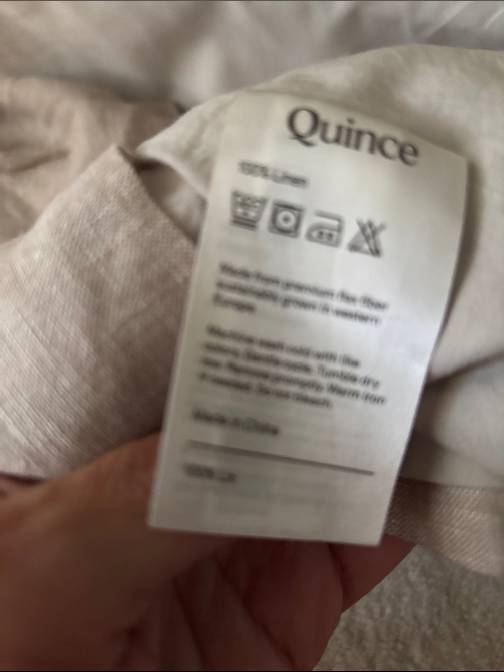 Quince Linen Sleeveless Button-Down Top in Natural - Picture 6 of 6
